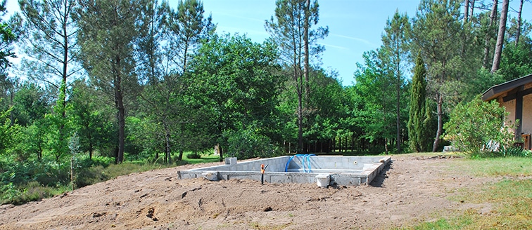 Construction d’une piscine maçonnée – Capbreton (40)