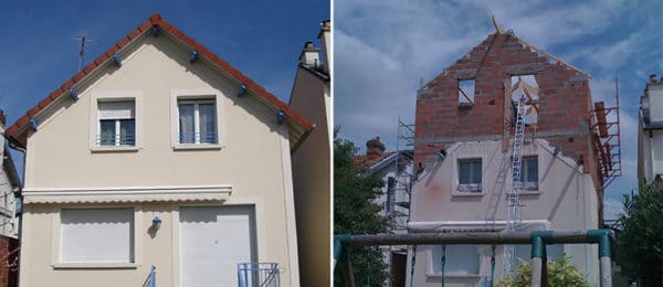 Surélévation d’une maison individuelle à Antony (92)