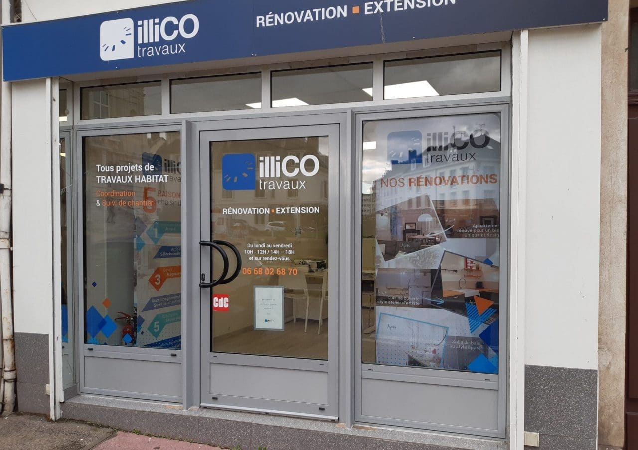 Agence illiCO travaux Vernon : exterieur vu de la rue