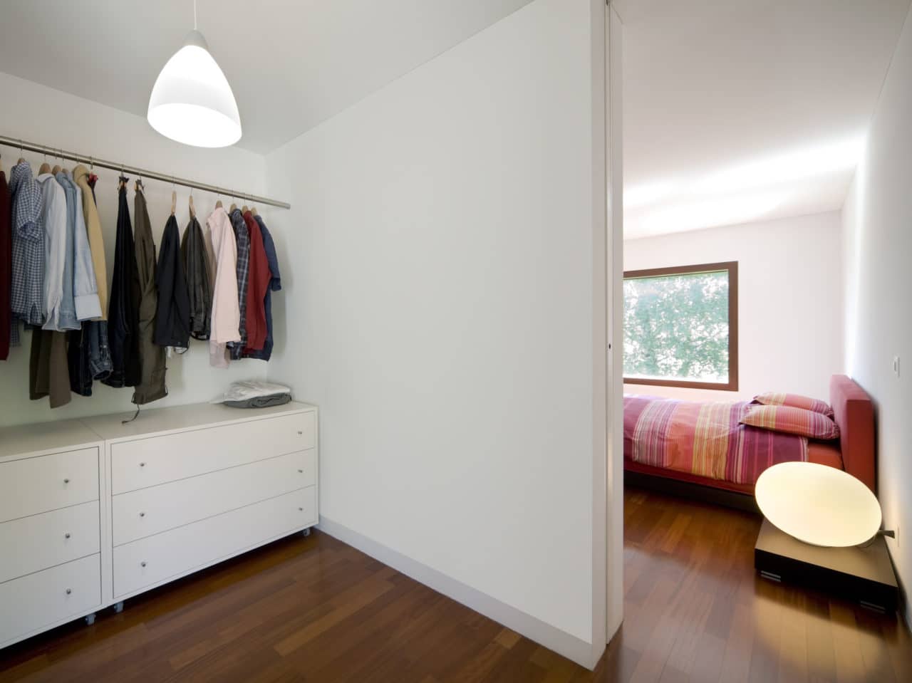 Aménagement d'une chambre avec dressing