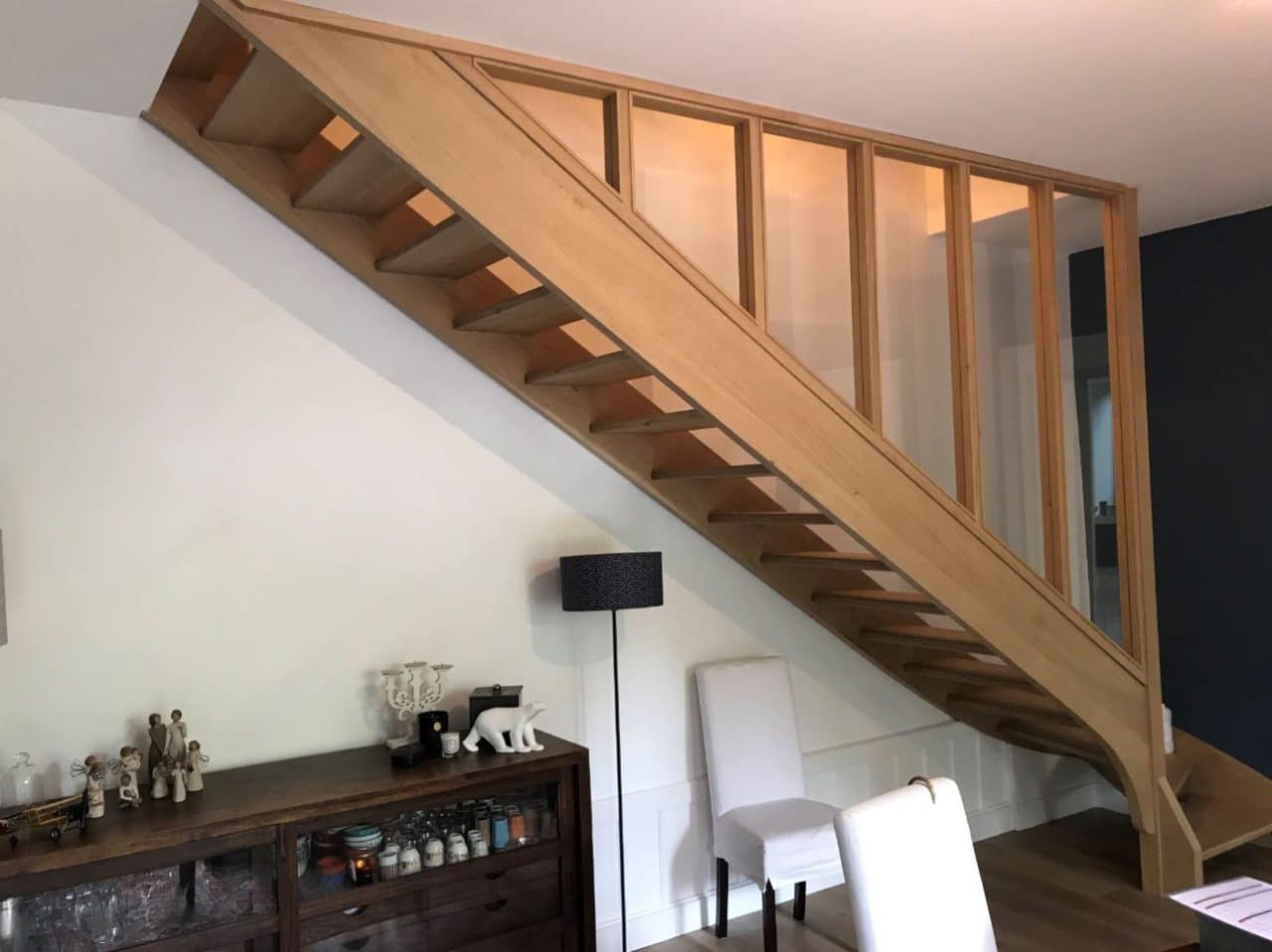 rénovation d'une maison à Fontaines-sur-Saône : escalier