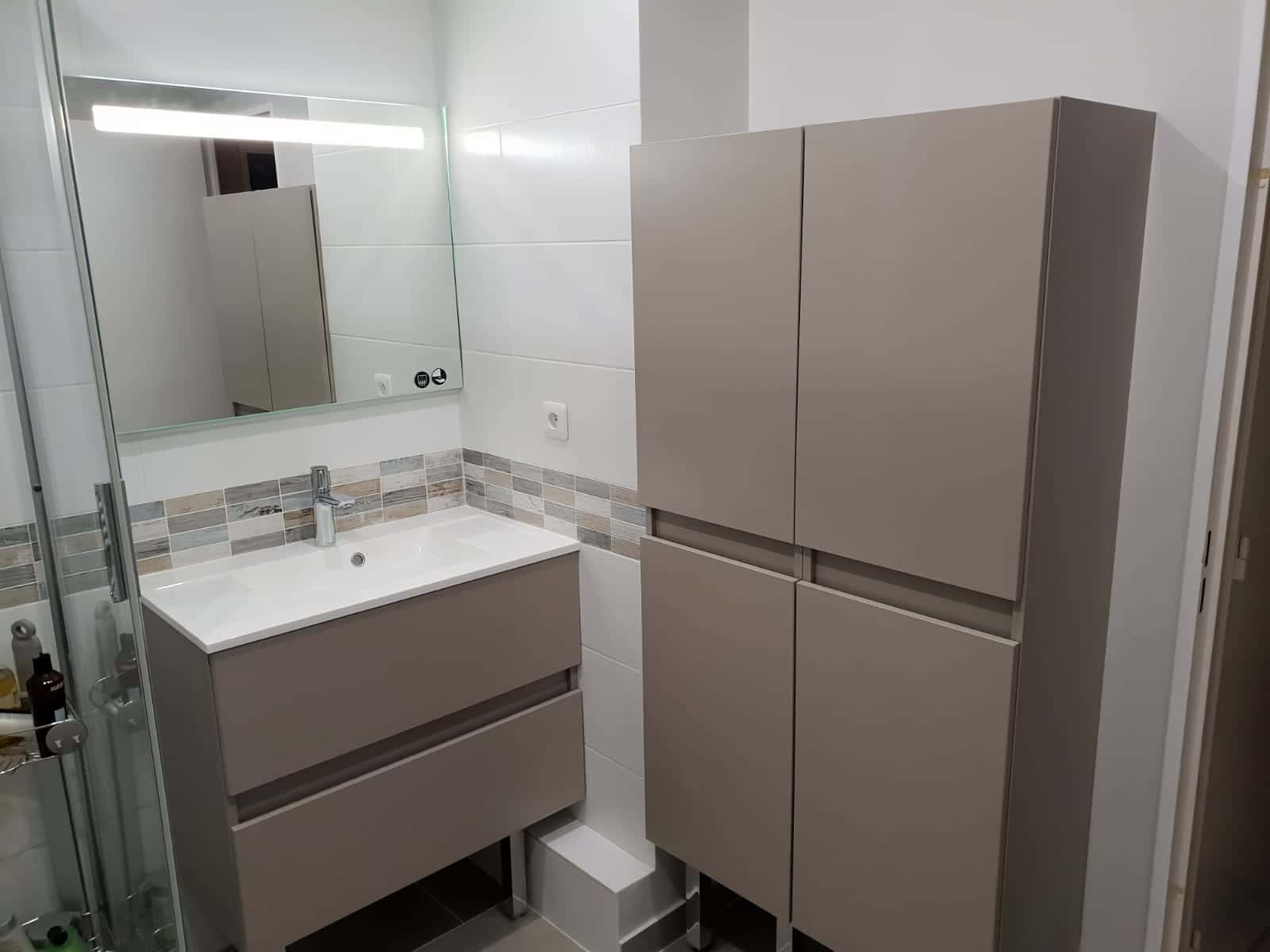 Rénovation d’une salle de bain à Aubergenville (78)