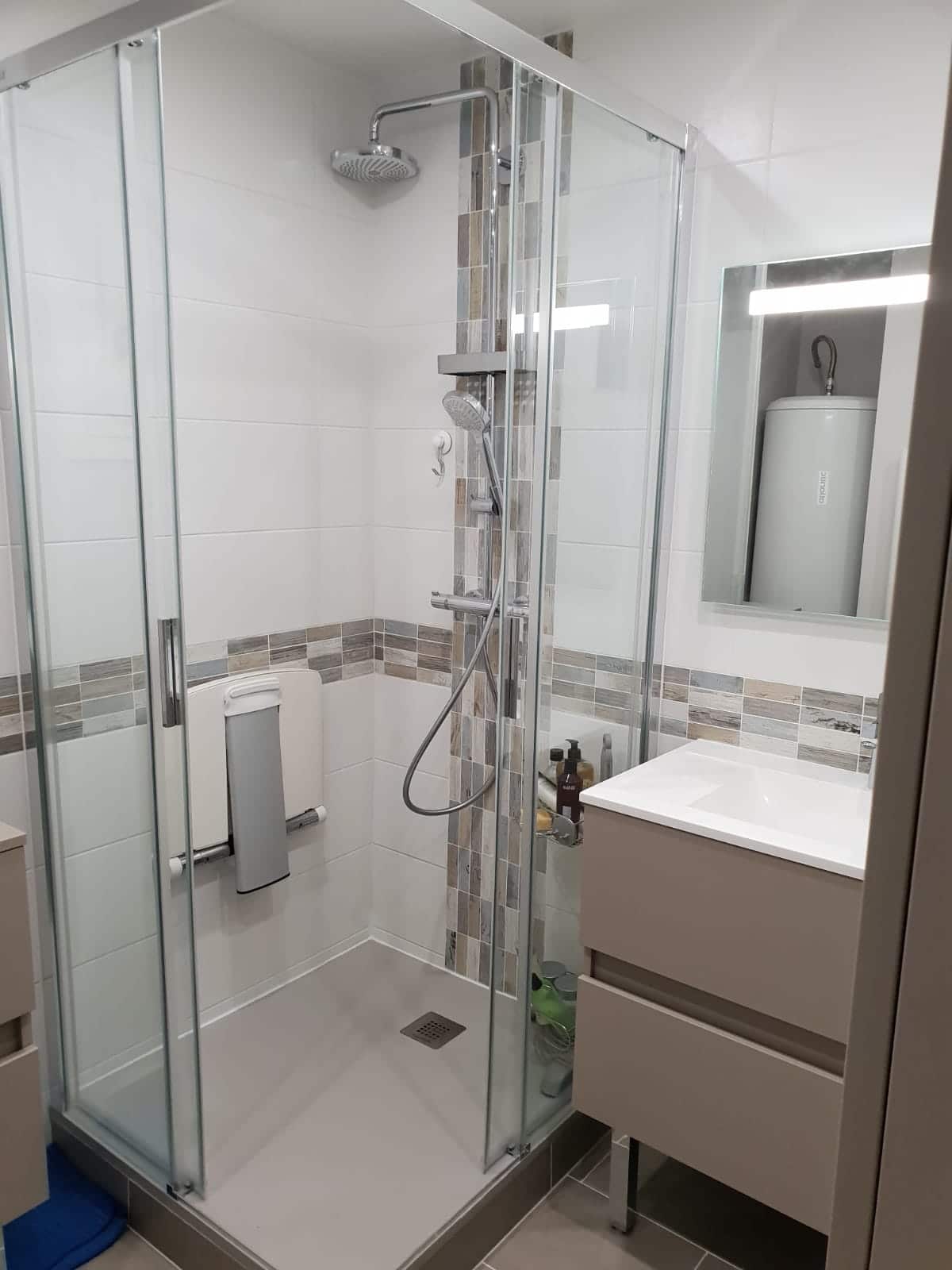 Rénovation d’une salle de bain à Aubergenville (78)