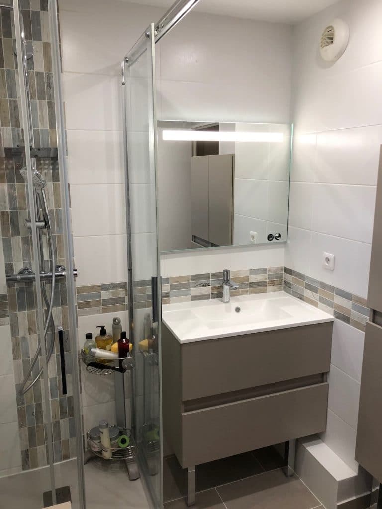 Rénovation d’une salle de bain à Aubergenville (78)
