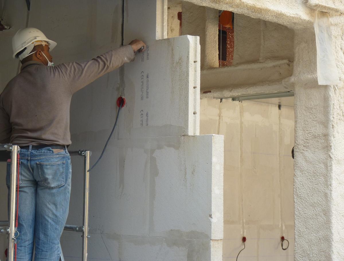 création de cloison en béton cellulaire