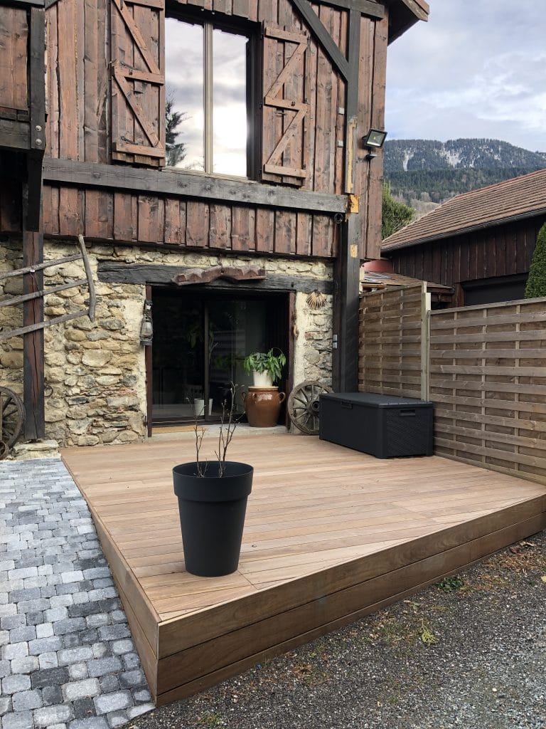 rénovation d’une terrasse à Saint-Martin d'Uriage