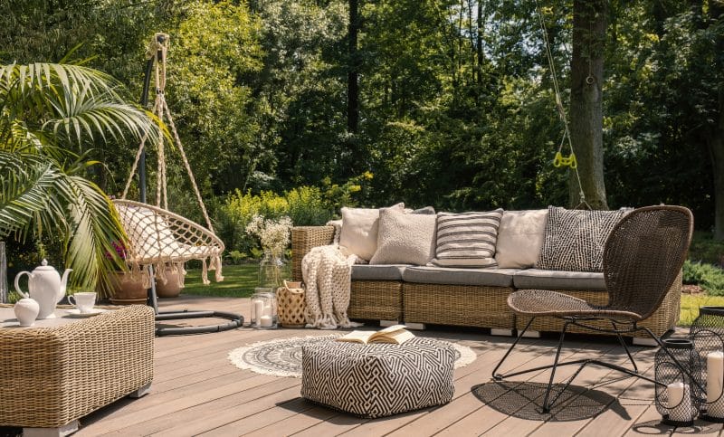 aménagement d'une terrasse en bois