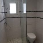 rénovation salle de bain douche italienne WC toilettes carrelage Gan