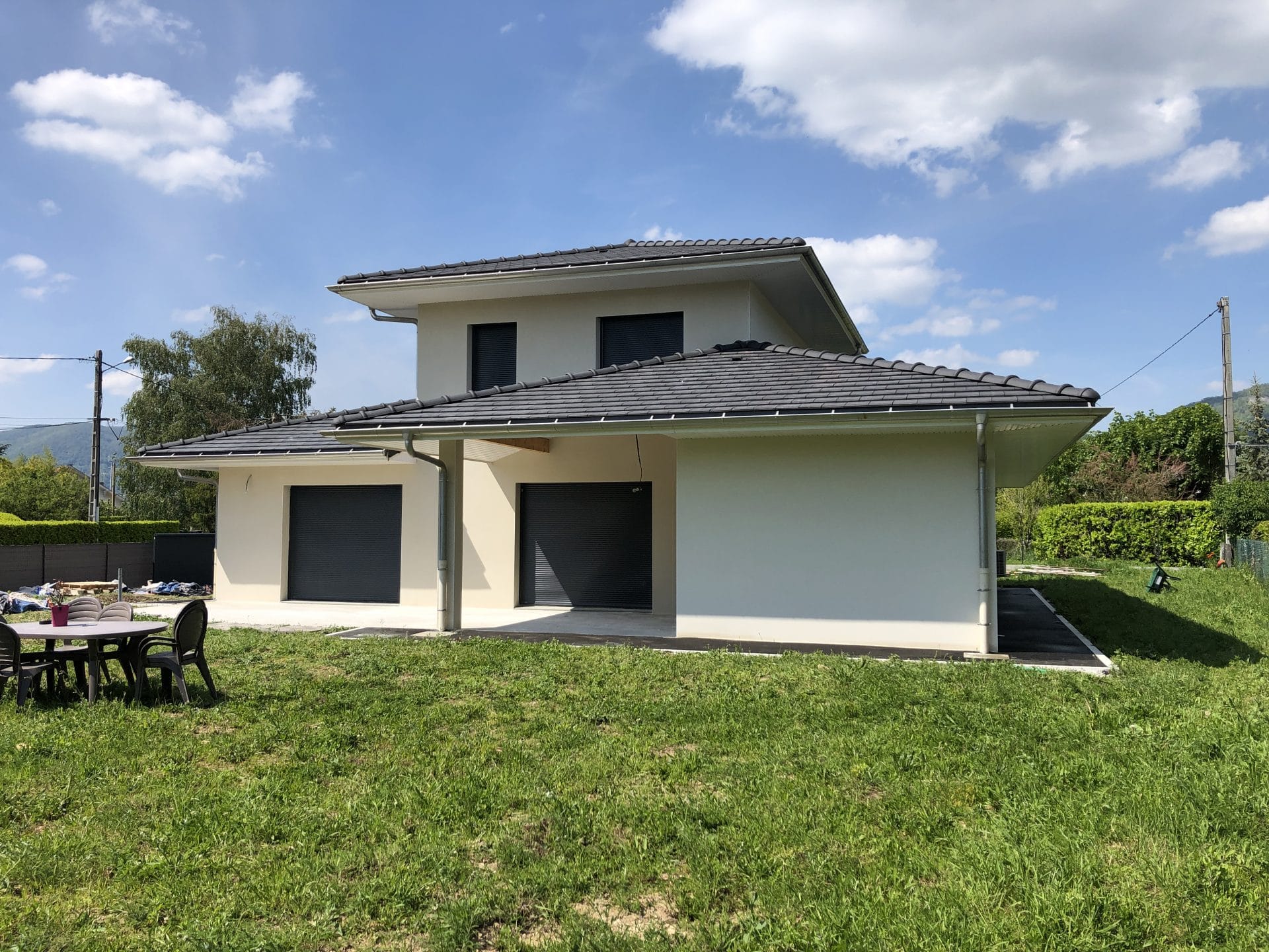 Réalisation d’une façade de maison neuve à Grenoble (38)