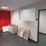 renovation transformation cabinet médical sol pvc hygiénique peinture fenetre dépoli Lyon
