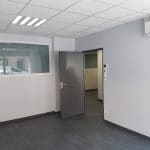 renovation transformation cabinet médical sol pvc hygiénique peinture fenetre dépoli plafond suspendu Lyon