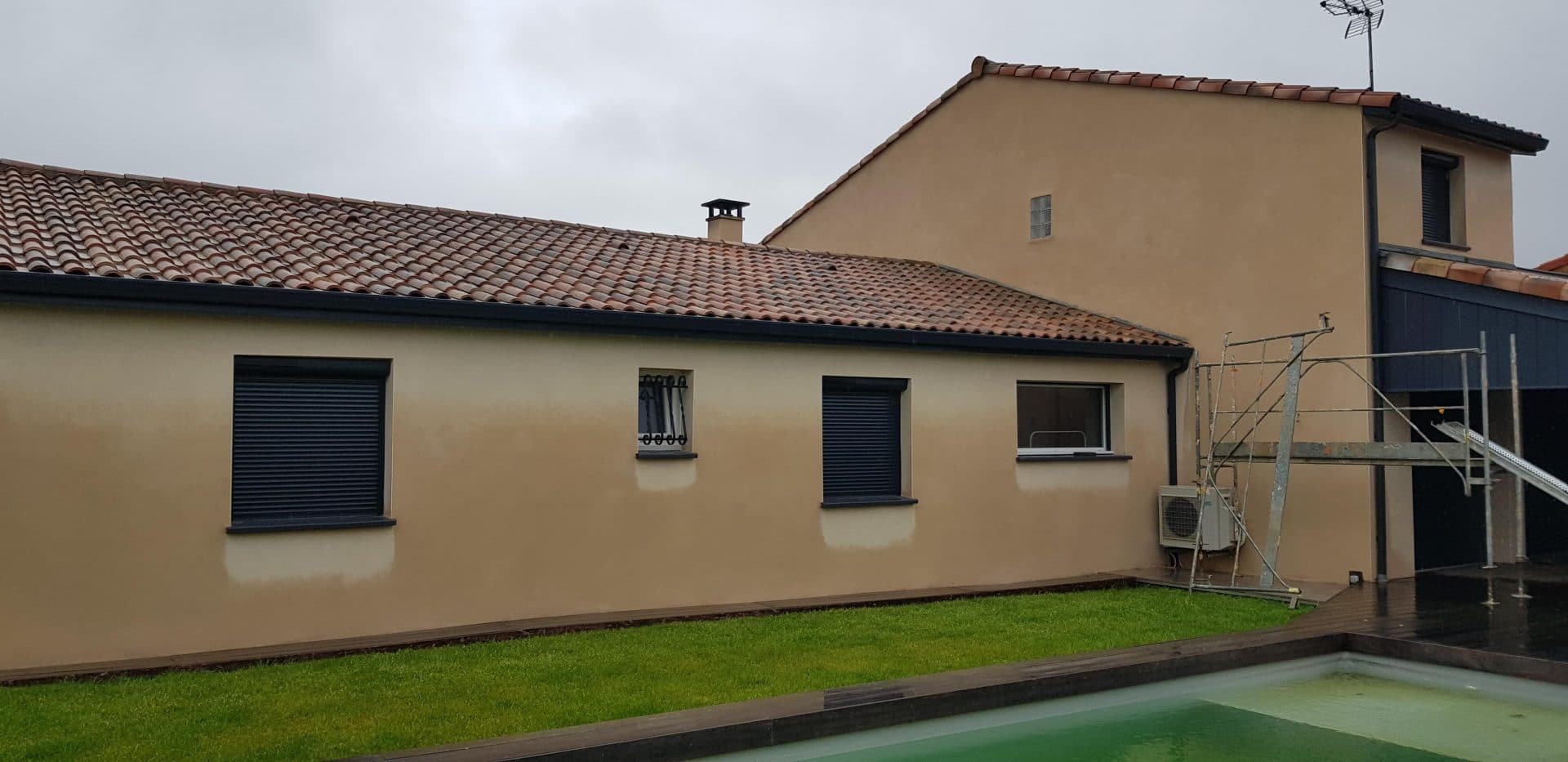 Rénovation d’une façade de maison à Eaunes (31)