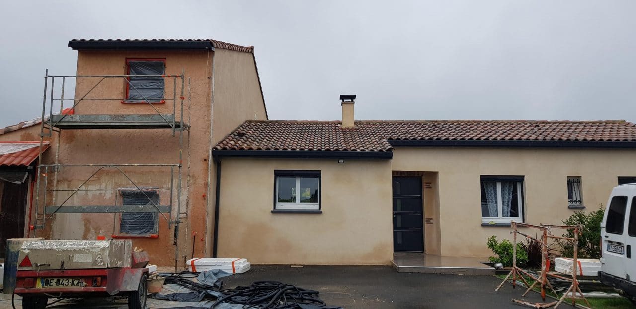 Rénovation d’une façade de maison à Eaunes (31)