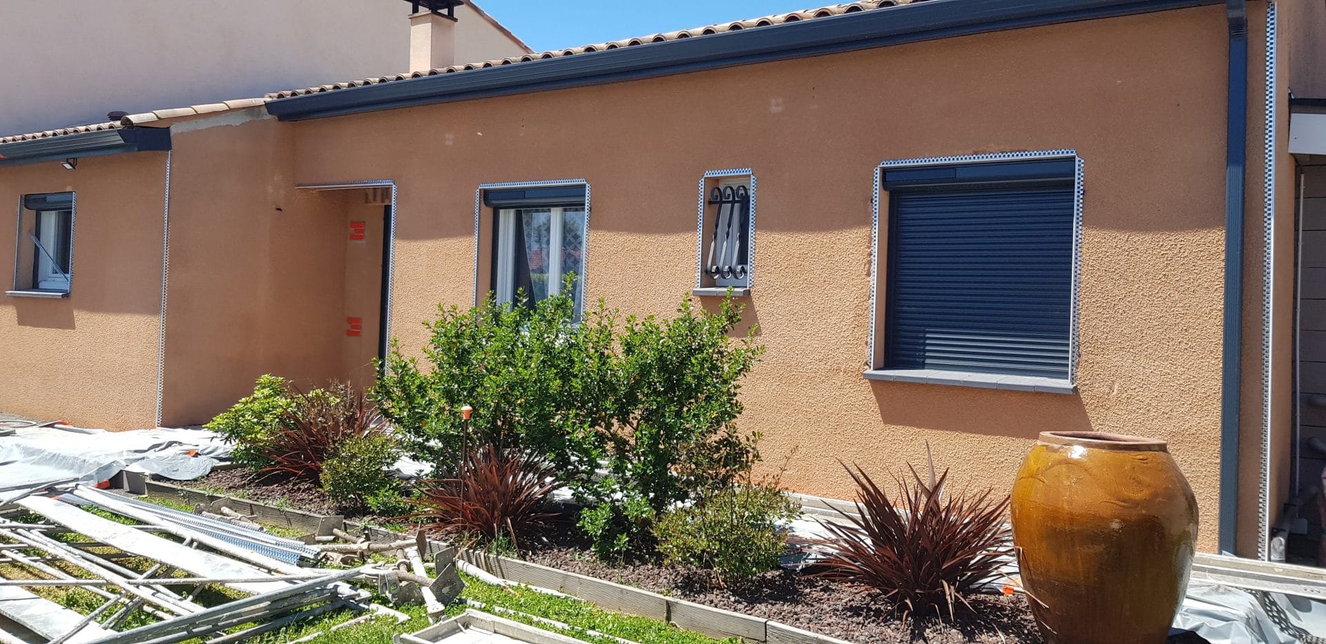 Rénovation d’une façade de maison à Eaunes (31)