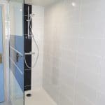 renovation salle de bain douche paroi verre carrelage mural Lanester