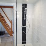 renovation salle de bain douche carrelage mural Lanester