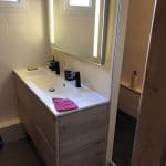 rénovation salle de bain douche italienne meuble vasque suspendu miroir Saint-Maurice-De-Beynost