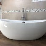 rénovation salle de bain carrelage faïence baignoire sabot sol pvc imitation parquet Chanteloup-en-Brie