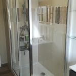 rénovation salle d'eau douche paroi en verre carrelage faïence VMC puits de lumière Armentières
