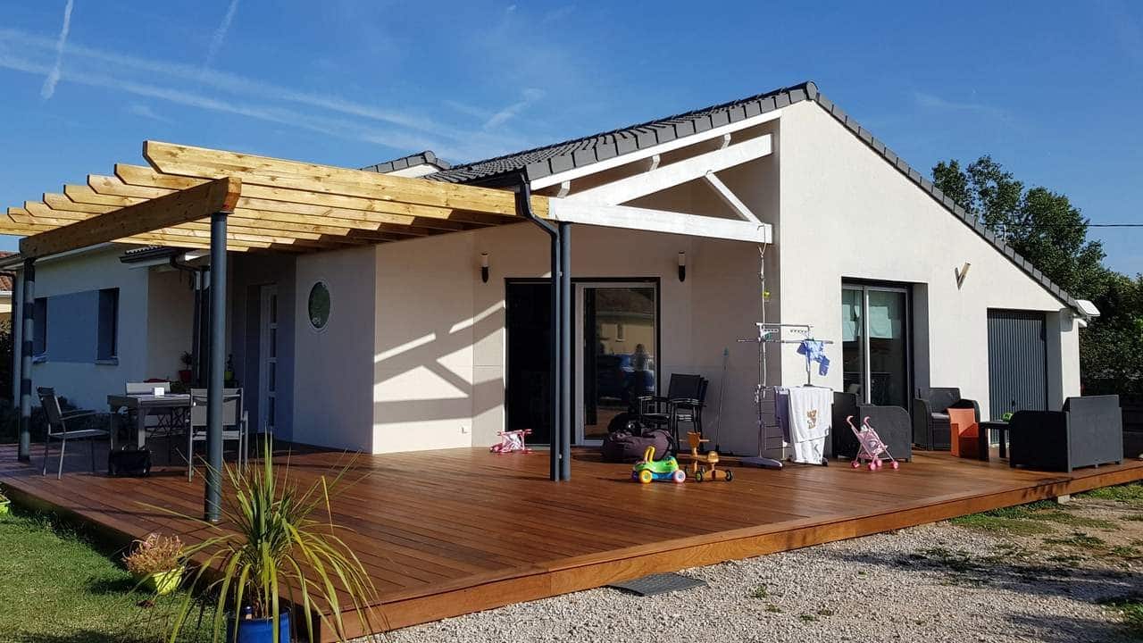 création d'une terrasse avec pergola