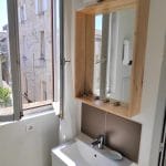 modernisation studio salle d'eau meuble vasque miroir Villefranche-sur-Saône