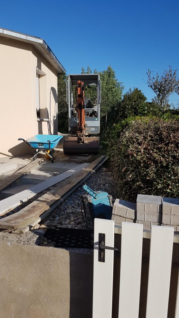 Aménagement d’extérieur avec rénovation d’une allée à Lorient (56)