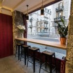 rénovation restaurant asiatique vitrine mobilier pierres apparentes faux plafond Grenoble