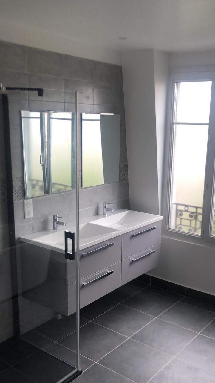 Une salle de bain rénovée à Asnières-sur-Seine (92)