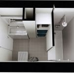 rénovation salle de bain à Roubaix : plan 3D