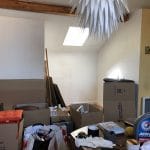 rénovation appartement sous combles à Lyon : séjour avant travaux