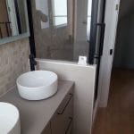 rénovation maison meuble vasque faïence mosaïque douche Niort