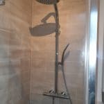 rénovation appartement salle d'eau colonne de douche faïence Lille