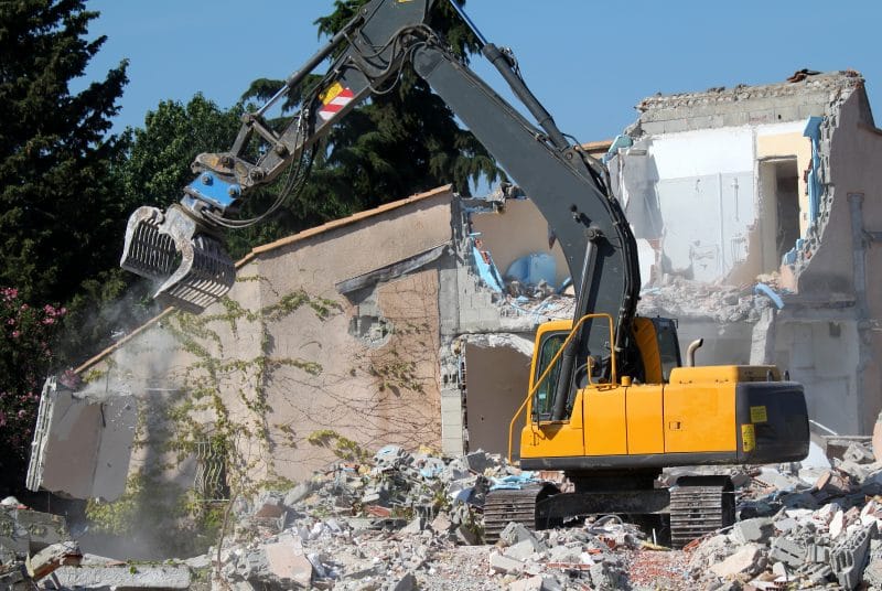 Démolition d’un bâtiment