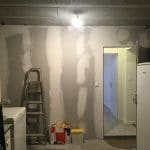 création d'une chambre dans un garage : en cours de travaux