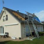 agrandissement maison de Nancy : 1er chantier en 2012 - travail sur la toiture