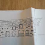 Travaux sur une toiture à Bréal sous Vitré : plan des modifications de la toiture