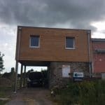 agrandissement maison bardage bois menuiserie Le Loroux-Bottereau