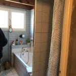 aménagement salle de bain Saint Selve baignoire avant travaux de rénovation