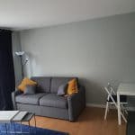 rénovation appartement studio salon toile à peindre mise en peinture Lille