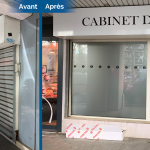 rénovation local commercial cabinet avocat devanture Saint-Etienne