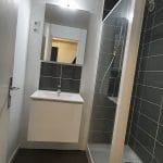 rénovation salle de bain rénover douche receveur moderne meuble vasque suspendu faïence Lille