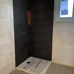 transformation salle d'eau pose receveur douche extra-plat La Wantzenau