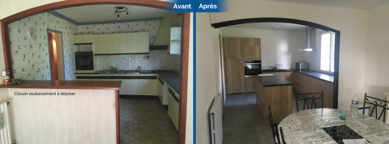 Des travaux de rénovation dans une maison à Saint-Nolff (56)