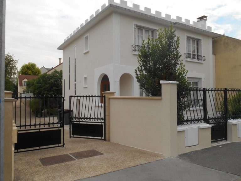 Travaux de ravalement de façade pour une maison à Bezons (95)