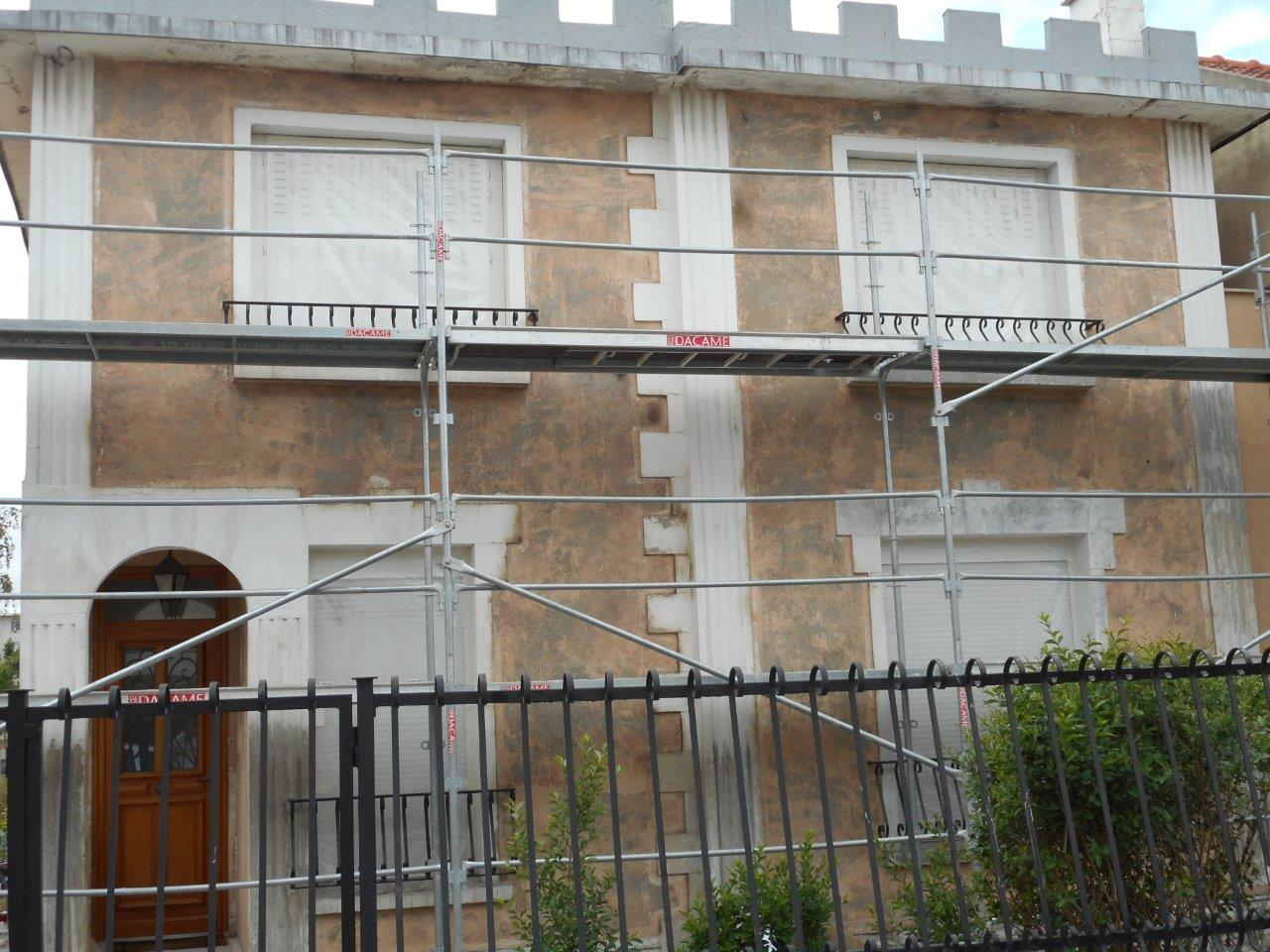 Travaux de ravalement de façade pour une maison à Bezons (95)