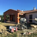 Extension de maison à Paulhac : travaux en cours