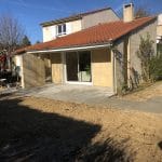 aménagement extérieur façade maison avant travaux terrasse Toulouse