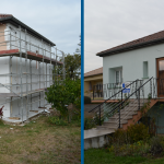 isolation thermique par l'exterieur ITE avant après façade maison isolant Jarny