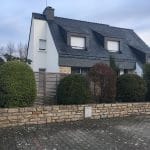 extension maison toit plat avant travaux agrandissement Vannes