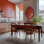 rénovation appartement Lyon : cuisine avec table à manger